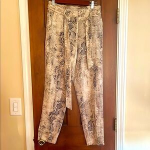 Whit House Black Market Snakeskin Print Pants